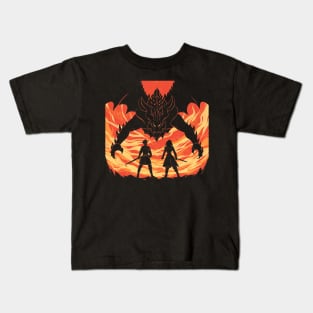 Dragon Slayer Duo, Fighting dragons with you Kids T-Shirt